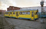 Tw 73 als Fahrschulwagen, Betriebshof am 11. Mrz 1998