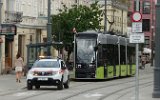 Am 01. August 2022 fuhr auch auf der Rckfahrt von Piaski Richtung Katedra ein Verkehrsmeister des MZK vor dem ersten Triebwagen.
