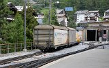 Gterwagen der MGB in Zermatt am 05.07.2016.