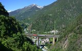 Die Chrstelenbachbrcke in Amsteg am 10.06.2016