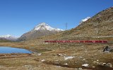 Am Lej Nair - Glcklicherweise waren die feuchten, von vielen Wasserlufen durchzogenen Almwiesen noch steinhart gefroren.